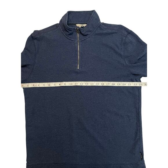 Calvin Klein Jeans Men’s Large 1/4 Zip Pullover Blue Cotton Sweater Long Sleeve - Picture 9 of 10